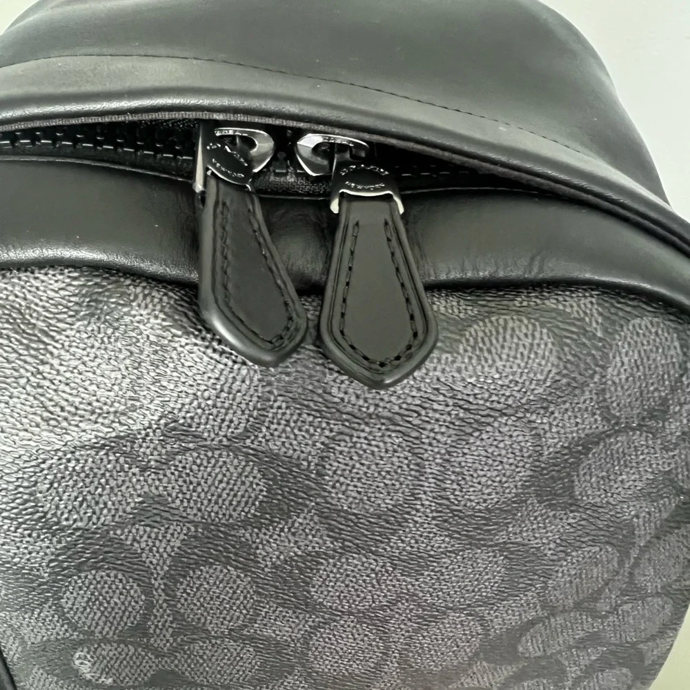 Coach Signature Black and Gray Men's Backpack